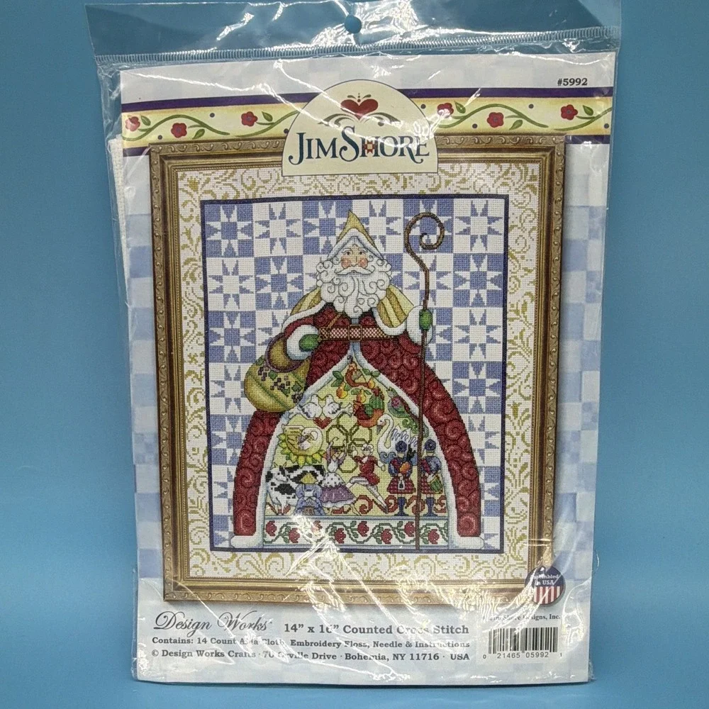 Cross Stitch Embroidery Kit Lot of 4 Merejka, Jim Shore, Janlynn, Bucilla Sealed